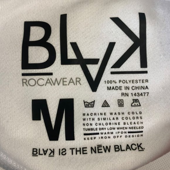 Rocawear Praying Skeleton Crewneck Mens Medium White Graphic Pullover Sweatshirt - Picture 10 of 12